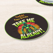 Nimm mich schon! Entdecken Sie die Alien Universe Runder Pappuntersetzer (Angewinkelt)