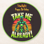 Nimm mich schon! Entdecken Sie die Alien Universe Runder Pappuntersetzer (Vorderseite)