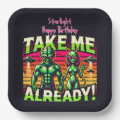 Nimm mich über die Sterne! Pappteller (Vorderseite)