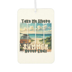 Nimm mich, wo der Sommer nie endet - Retro Beach V Autolufterfrischer