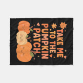 Nimm mich zu dem Pumpkin Patch Kleinkind Fall Pump Fleecedecke (Vorderseite (Horizontal))