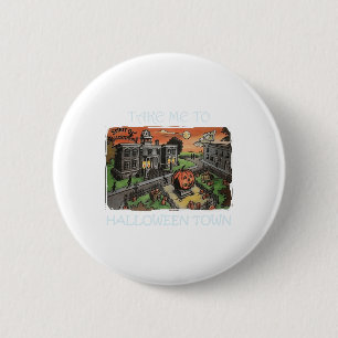 Nimm mich zu Halloween-Kostüm Button