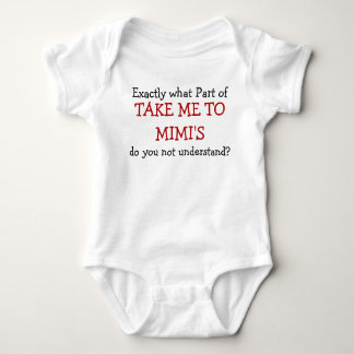 Nimm mich zu Mimis Baby Säugling Bodysuit Baby Strampler