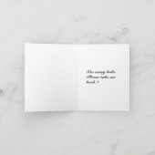 Nimm mir bitte eine Grußkarte zurück Karte (Innenseite)