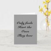 Nimm mir bitte eine Grußkarte zurück Karte (Gelbe Blume)