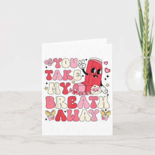 Nimm mir den Atem weg, wenn ich mit dem Inhalator  Karte (Vorderseite)