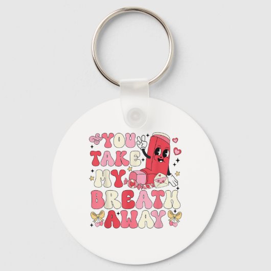 Nimm mir den Atem weg, wenn ich mit dem Inhalator  Schlüsselanhänger (Vorderseite)