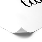 Nimm mir die Hand und nimm mein ganzes Leben ein H Poster (Ecke)