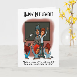 Nimm mir eine geklappte Grußkarte Karte