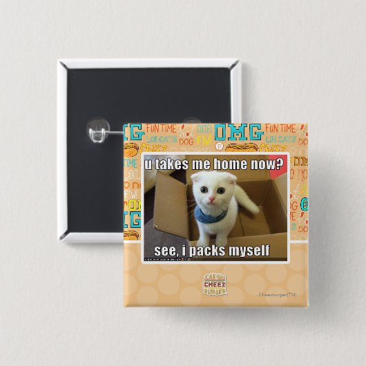 Nimm mir jetzt Zuhause? Button (Vorne & Hinten)