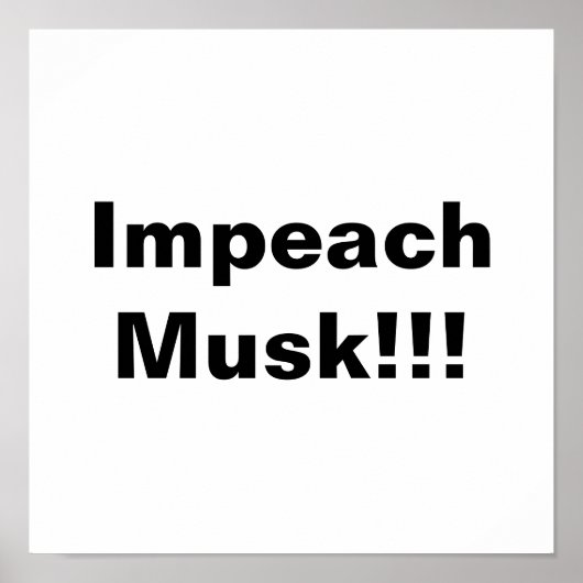 Nimm Musk auf! Poster (Vorne)