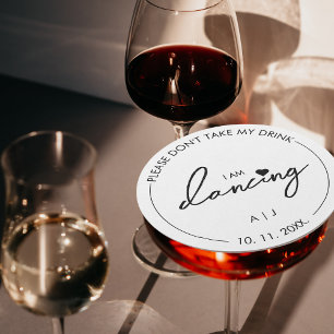 Nimm nicht mein Getränk, ich tanze gerade Moderne  Runder Pappuntersetzer