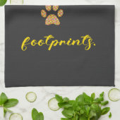 Nimm nur Erinnerungen, verlass nur Fußspuren. Geschirrtuch (Gefaltet)