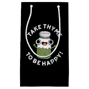 Nimm sie, um glücklich zu sein Funny Kraut Pub Kleine Geschenktüte