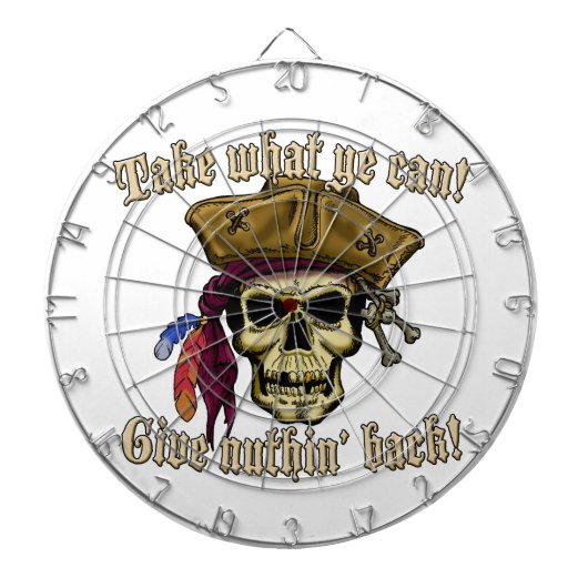 Nimm, was du kannst.. dartscheibe (vorne)