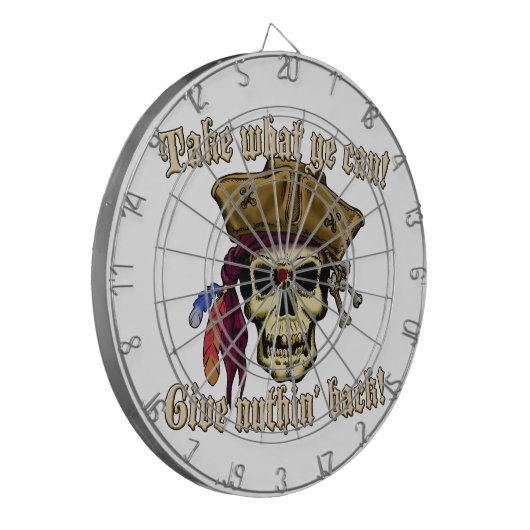 Nimm, was du kannst.. dartscheibe (Vorderseite Links)