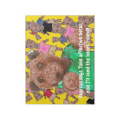 Nimm wirksame Notizen, sonst schicke ich den Bären Notizblock (Rotiert)