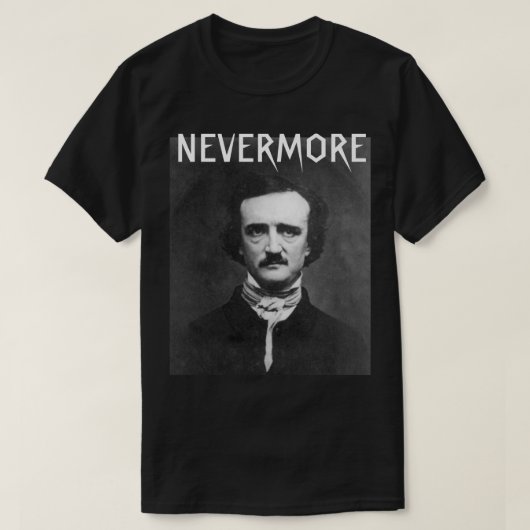 Nimmer Edgar Allan Poe T-Shirt (Design vorne)