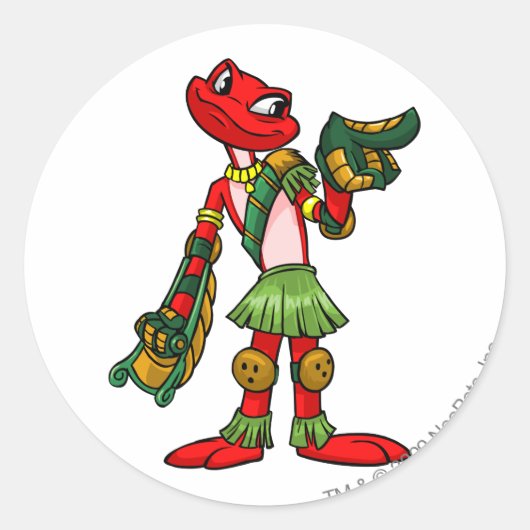 Nimmo Mystery Island Player Runder Aufkleber (Vorderseite)