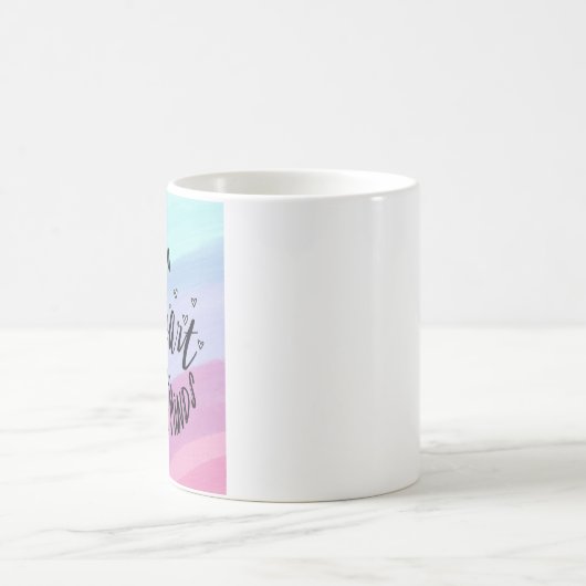 Nimmt ein großes Herz, um kleine Minds-Tasse zu fo Kaffeetasse (Mittel)