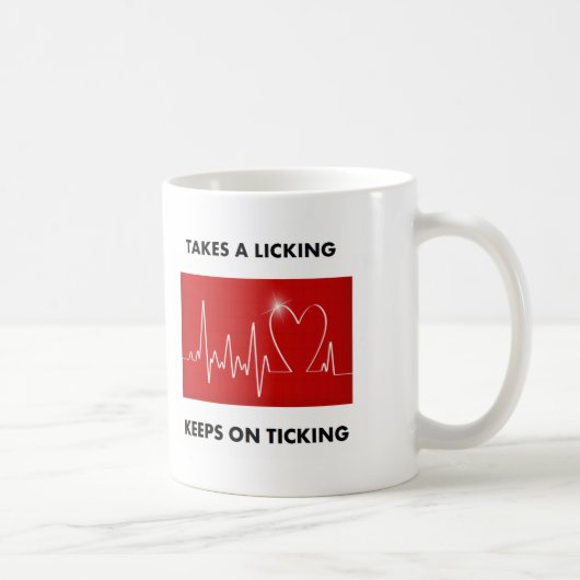 Nimmt ein Lecken - behält auf dem Ticken Kaffeetasse (Rechts)