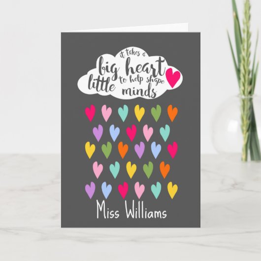 Nimmt eine Karte, die das Herz höher schlagen läss Karte (Vorderseite)