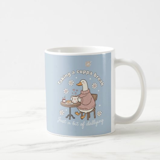 Nimmt eine Tasse Pause Süße Gans Teetasse (Rechts)