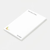 nimmt florale Blume ein Mal am Ende zur Kenntnis Post-it Klebezettel (angewinkelt)