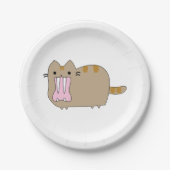 Nimravid Saber Tooth Prehistorische Falke Cat Pappteller (Vorderseite)