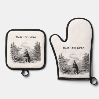 Nimrod - Bär und Bienen Ofenhandschuh & Topflappen-Set