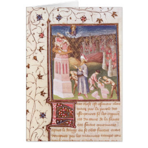 Nimrod, der das Gebäude des Turms von