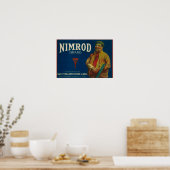 Nimrod Lemon LabelSan Fernando, CA Poster (Küche)