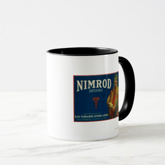 Nimrod Lemon LabelSan Fernando, CA Tasse (VorderseiteRechts)