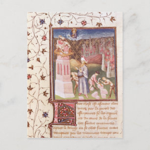 Nimrod mit Blick auf das Gebäude des Turms von Postkarte