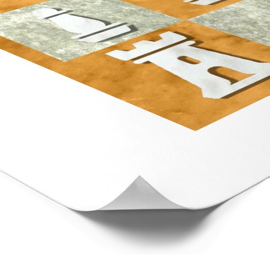 Nimzo-Indische Verteidigung Poster (Ecke)