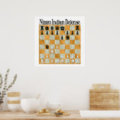 Nimzo-Indische Verteidigung Poster (Küche)