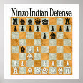 Nimzo-Indische Verteidigung Poster (Vorne)