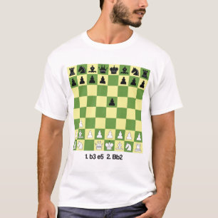 Nimzowitsch-Larsen Attack Schach Opening Shirt Beg