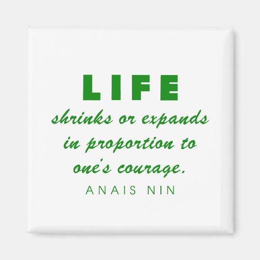 Nin auf Courage Magnet (Vorne)