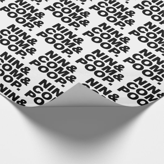 NIN & COM & KACK. GESCHENKPAPIER (Ecke)