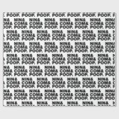 NIN & COM & KACK. GESCHENKPAPIER (Flach)