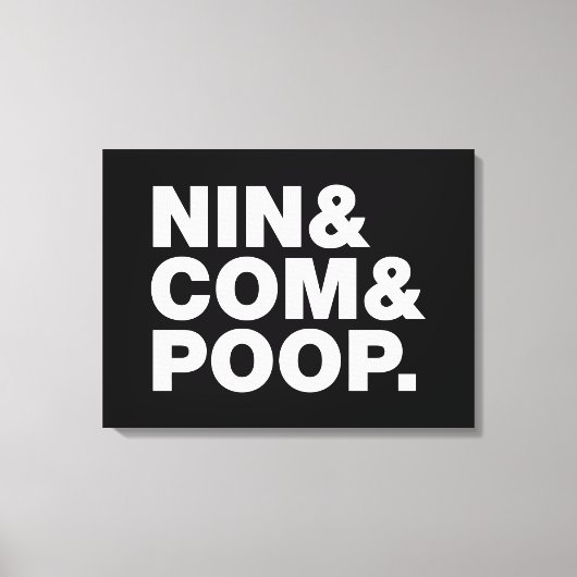 NIN & COM & KACK. LEINWANDDRUCK (Vorderseite)