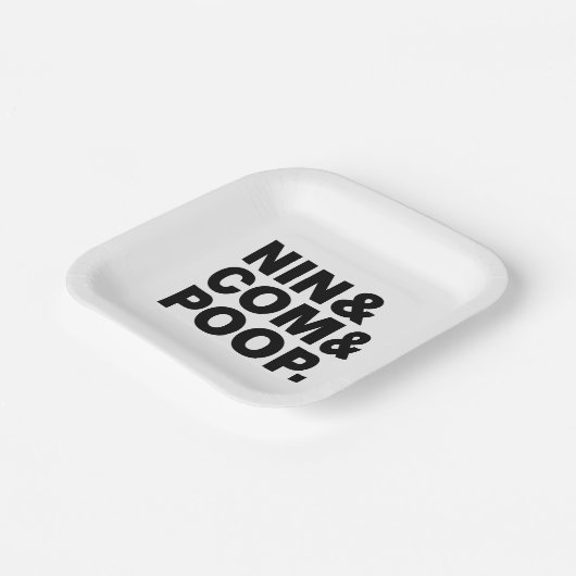 NIN & COM & KACK. PAPPTELLER (Gewinkelt)