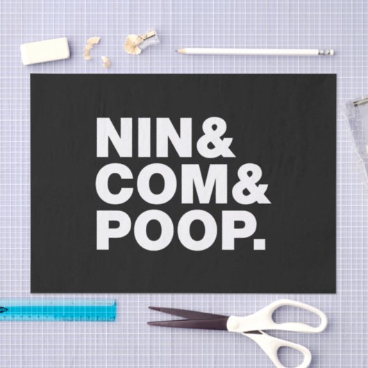 NIN & COM & KACK. SEIDENPAPIER (Handwerk)