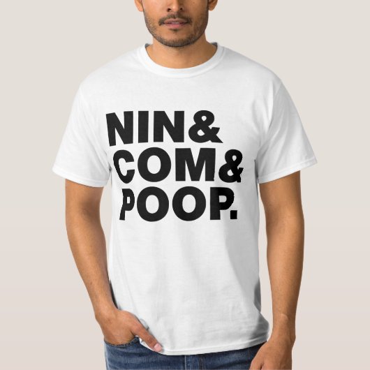 NIN & COM & KACK. T-Shirt (Vorderseite)