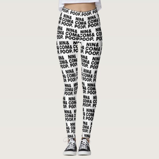 NIN U. COM U. POOP. LEGGINGS (Vorderseite)