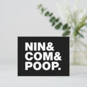 NIN U. COM U. POOP. POSTKARTE (Stehend Vorderseite)
