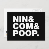 NIN U. COM U. POOP. POSTKARTE (Vorne/Hinten)