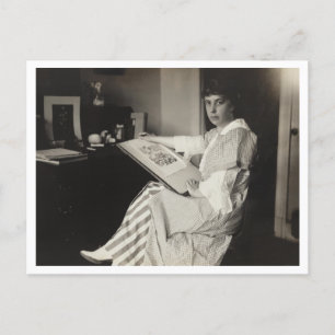 Nina Allender, Karikaturin, Party der Nationalfrau Postkarte