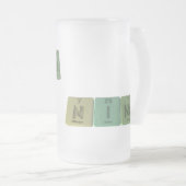 Nina als Stickstoff-Jod-Natrium Mattglas Bierglas (VorderseiteRechts)